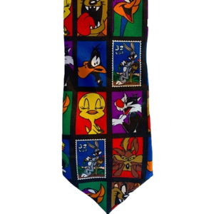 Looney Tunes Stamp Collection Vintage Men’s Tie